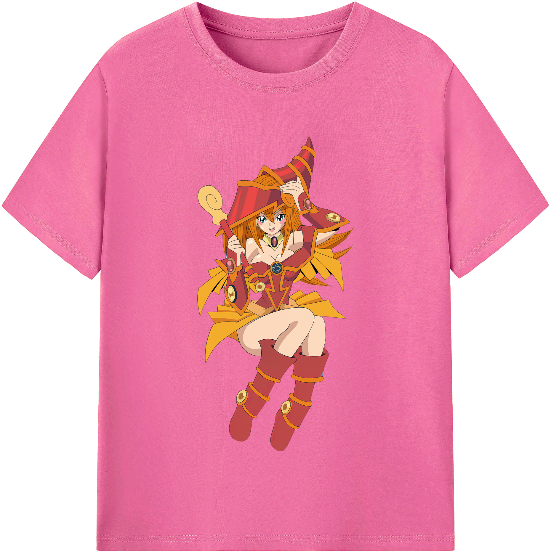 （画像用） 遊☆戯☆王 Yu-Gi-Oh! レディースカジュアルプリントTシャツ（綿100％）